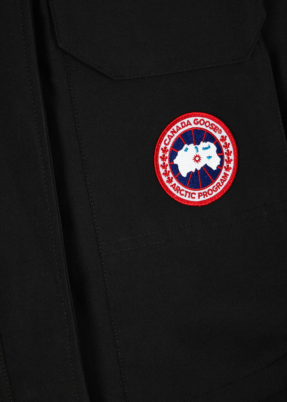Canada Goose Expedition Black Fur-trimmed Arctic-tech Parka, Coat