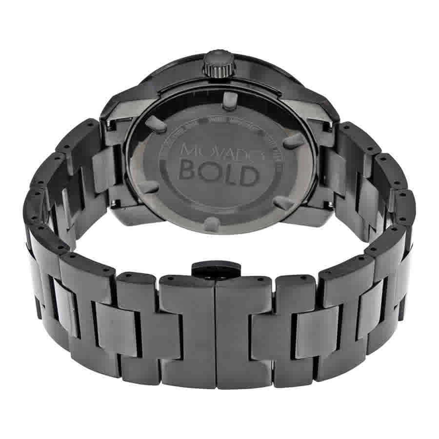 Movado Bold Grey Dial Grey Ion-plated Mens Watch 3600259