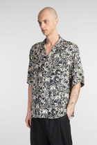 Laneus Shirt In Black Viscose