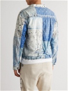 KAPITAL - Patchwork Bandana-Print Cotton Jacket - Blue