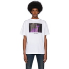 Palm Angels White Night Vision Deer T-Shirt