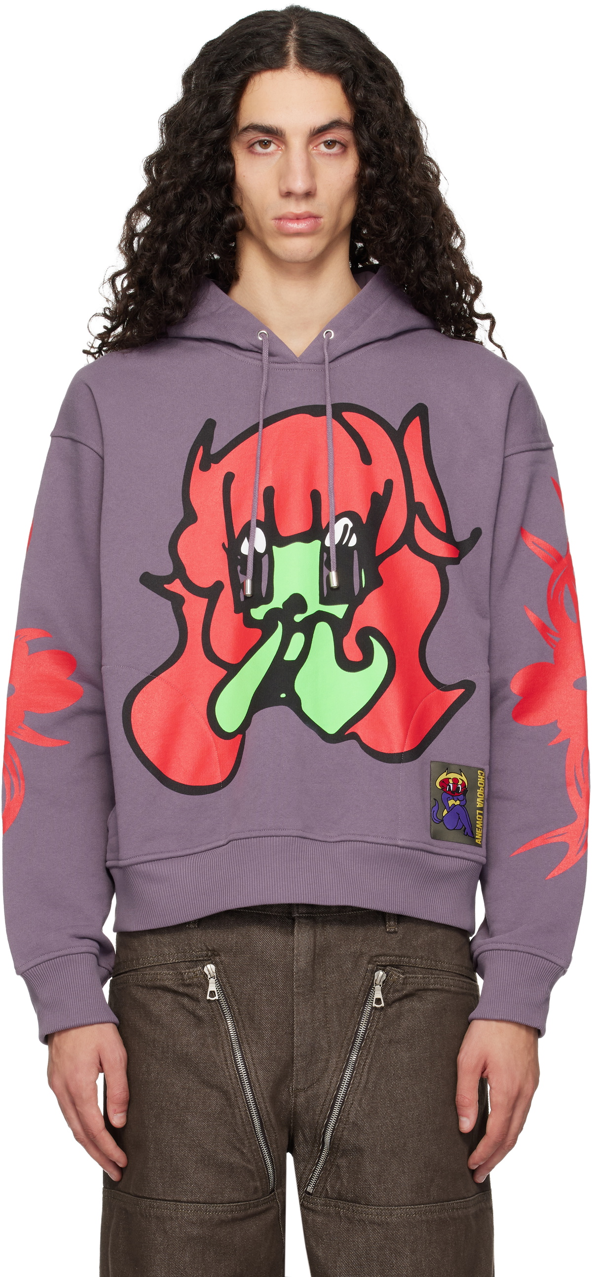Chopova Lowena Purple Bashful Hoodie Chopova Lowena