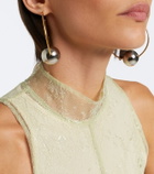 De La Vali Palomina halterneck lace maxi dress