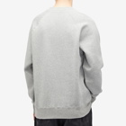 Wood Wood Men's Hester Classic Crew Sweatshirt in Grey Melange