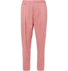EQUIPMENT - The Original Tapered Pleated Lyocell and Cotton-Blend Twill Trousers - Pink