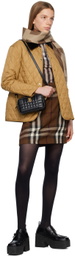 Burberry Brown Vintage Check Turtleneck