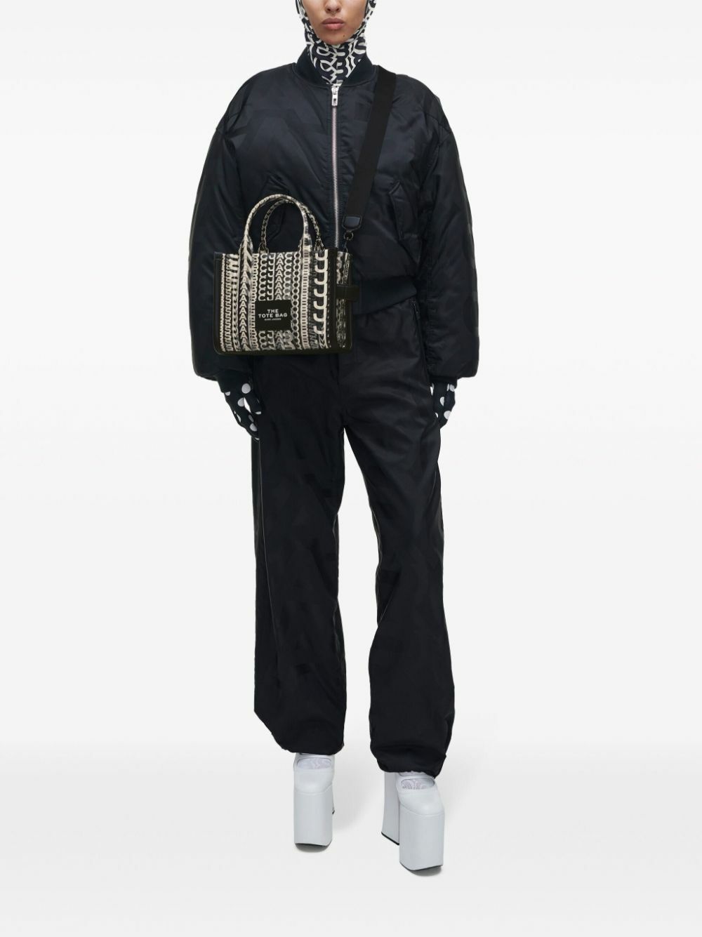 Marc Jacobs Black The Small Monogram-Lenticular Tote Bag