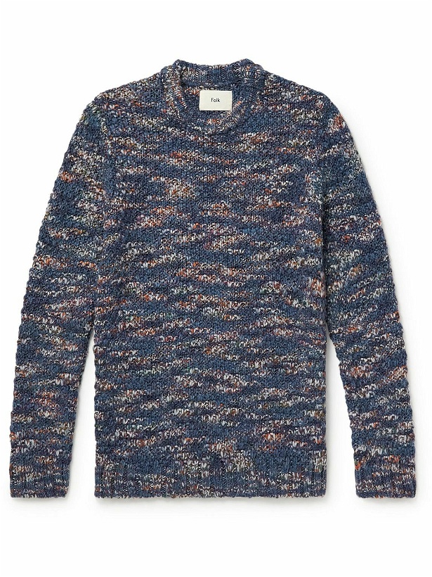 Photo: Folk - Knitted Sweater - Blue