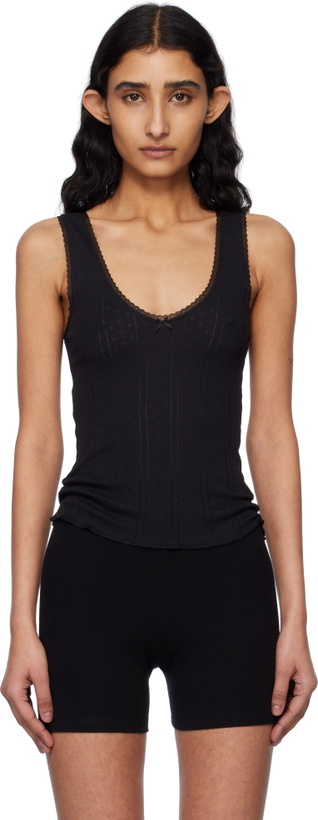 Photo: Cou Cou Black 'The Scoop' Tank Top