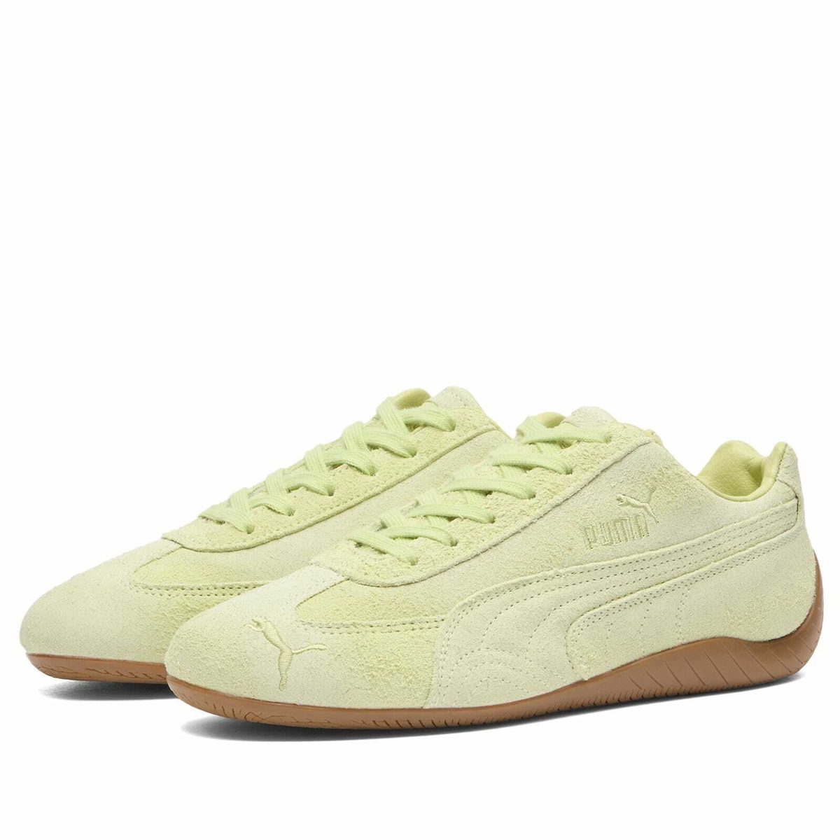 Puma Women's x Danielle Cathari Washed Speedcat Sneakers in Pistachio Green