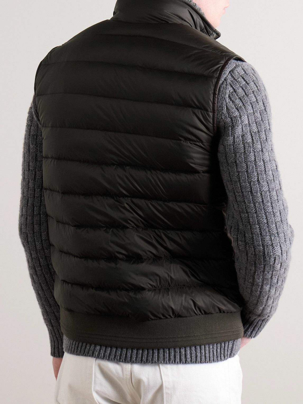Belstaff - Circuit Logo-Appliquéd Padded Shell Down Gilet - Brown