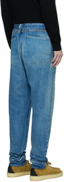 Greg Lauren Blue Distressed Jeans