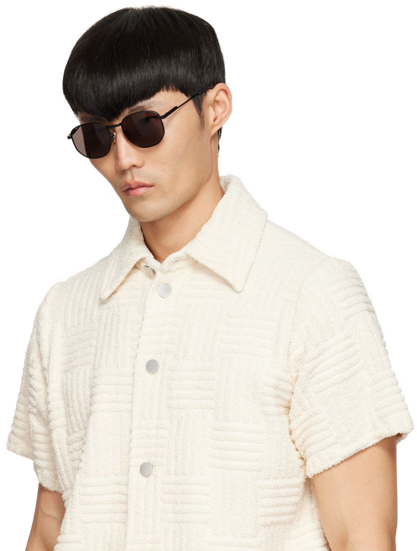 Bottega Veneta Black Round Sunglasses Bottega Veneta display picture 1