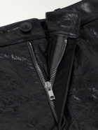 Rick Owens - Straight-Leg Full-Grain Leather Shorts - Black