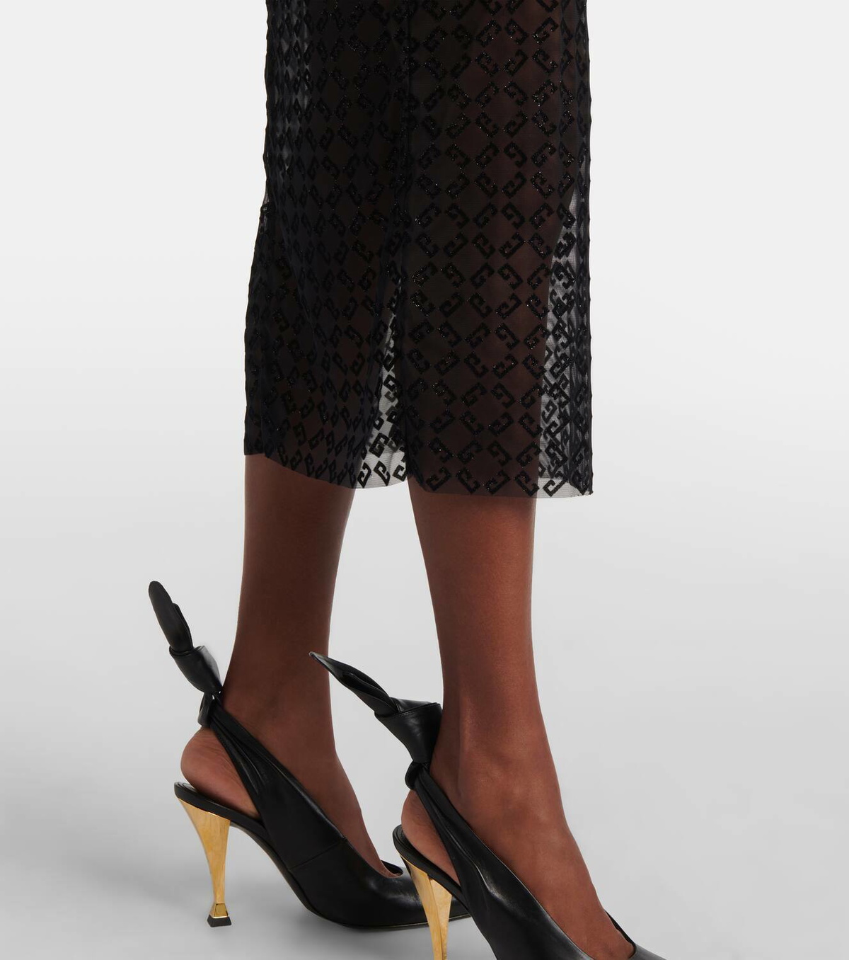 ワンピース Givenchy Monogram 72 Tulle Sheath Dress Givenchy 