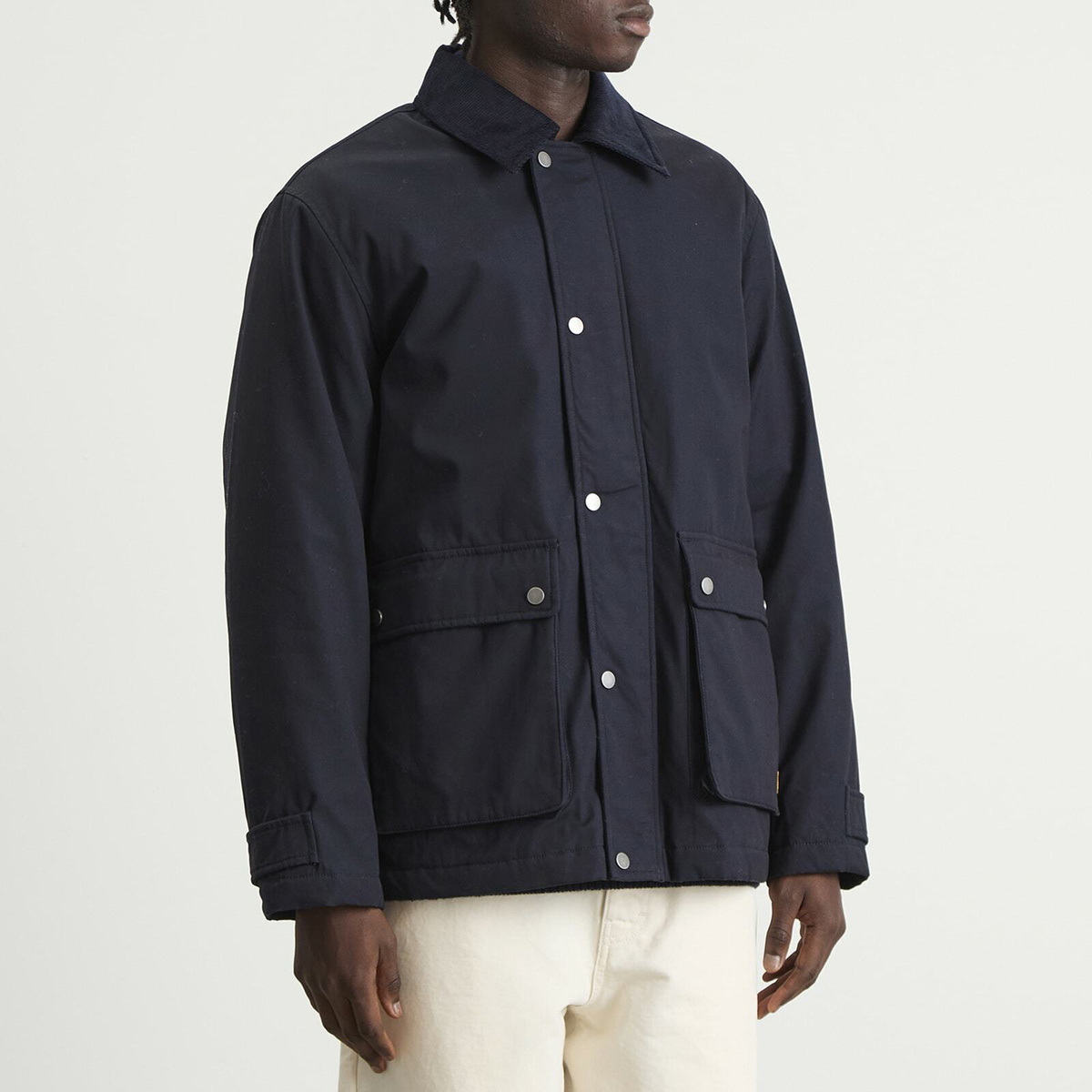 Armor-Lux Men's Quilted Work Jacket in Rich Navy