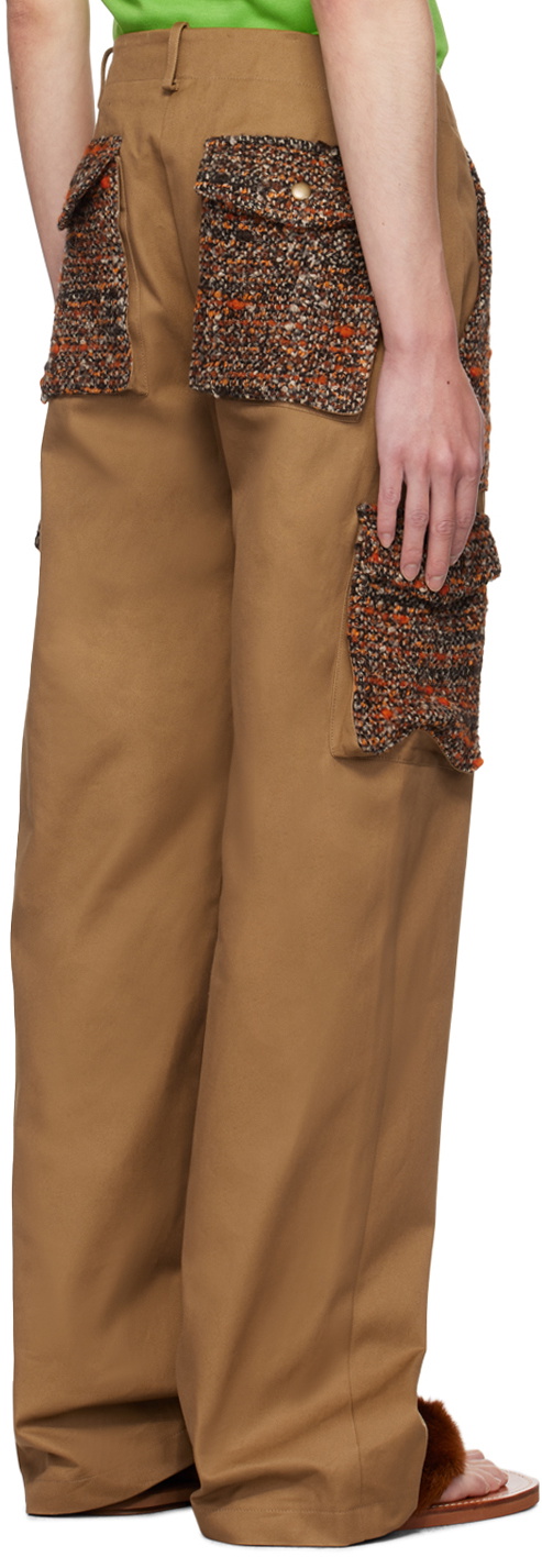 Anna Sui SSENSE Exclusive Brown Painter Cargo Pants