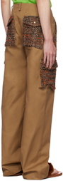 Anna Sui SSENSE Exclusive Brown Painter Cargo Pants