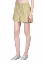 Ami Alexandre Mattiussi Shorts In Green Cotton