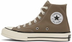 Converse Taupe Chuck 70 High-Top Sneakers
