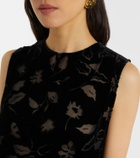 Asceno Trento devoré velvet top
