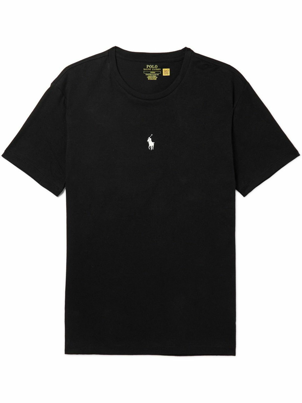 Photo: Polo Ralph Lauren - Logo-Embroidered Cotton-Jersey T-Shirt - Black