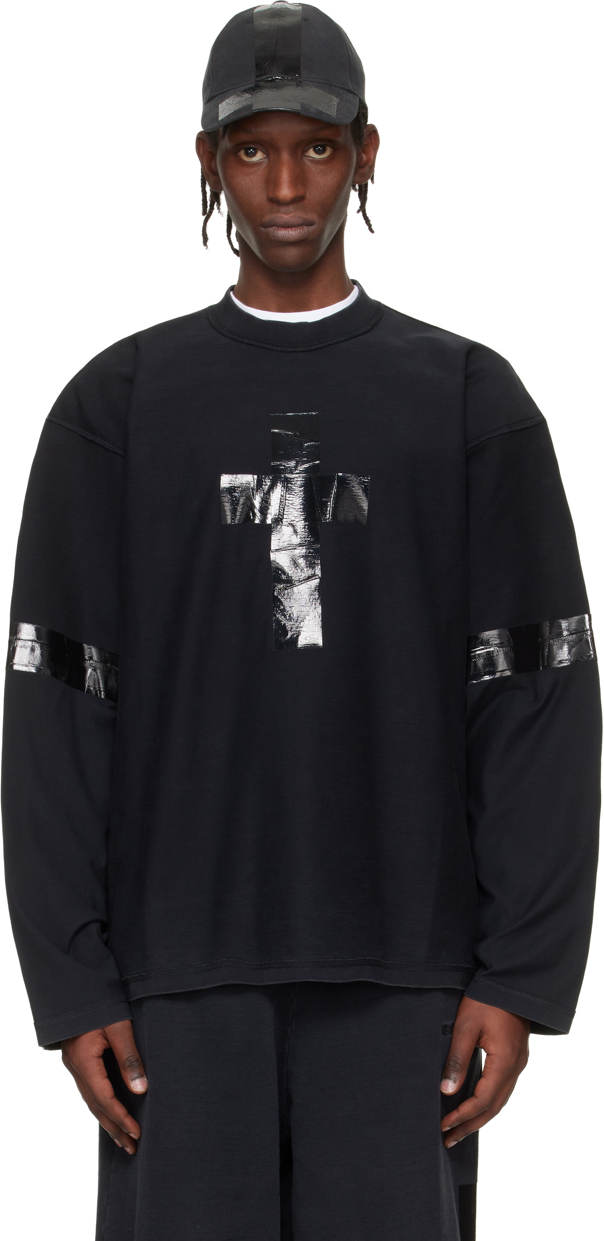 VETEMENTS Black 'Brain Power' T-Shirt Vetements