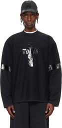 VETEMENTS Black Taped Longsleeve T-shirt