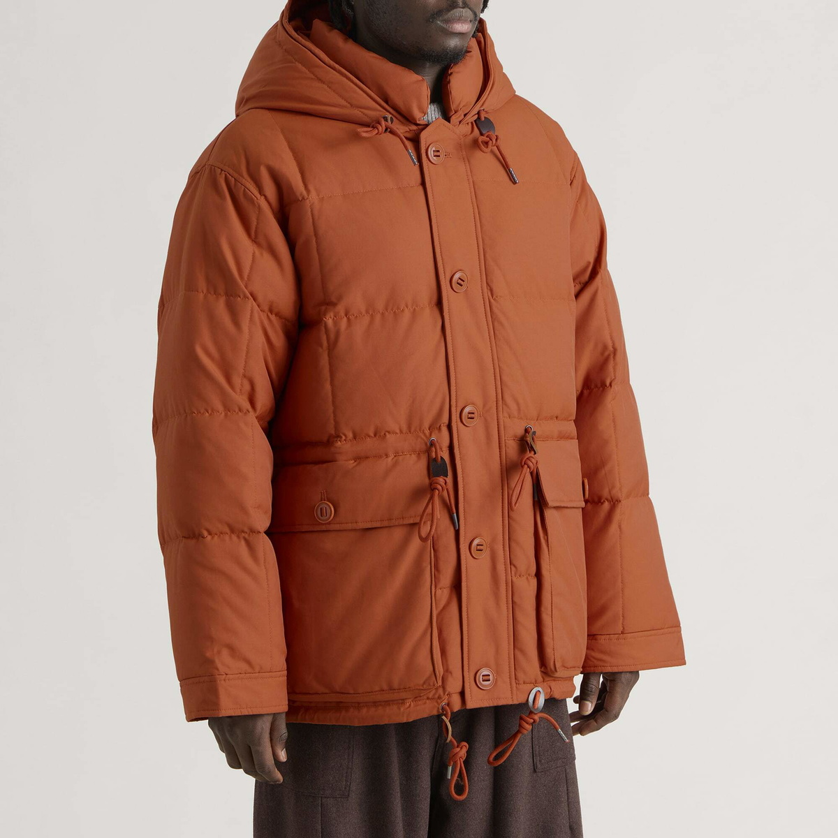 FrizmWORKS Men's Karakoram Down Parka Jacket in Orange