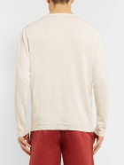 Anderson & Sheppard - Linen Henley T-Shirt - Neutrals