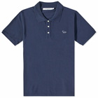 Maison Kitsuné Men's Fox Patch Classic Polo Shirt in Navy