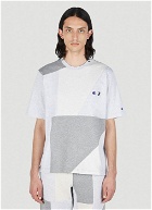 Champion x Anrealage - Contrast Panel T-Shirt in Grey