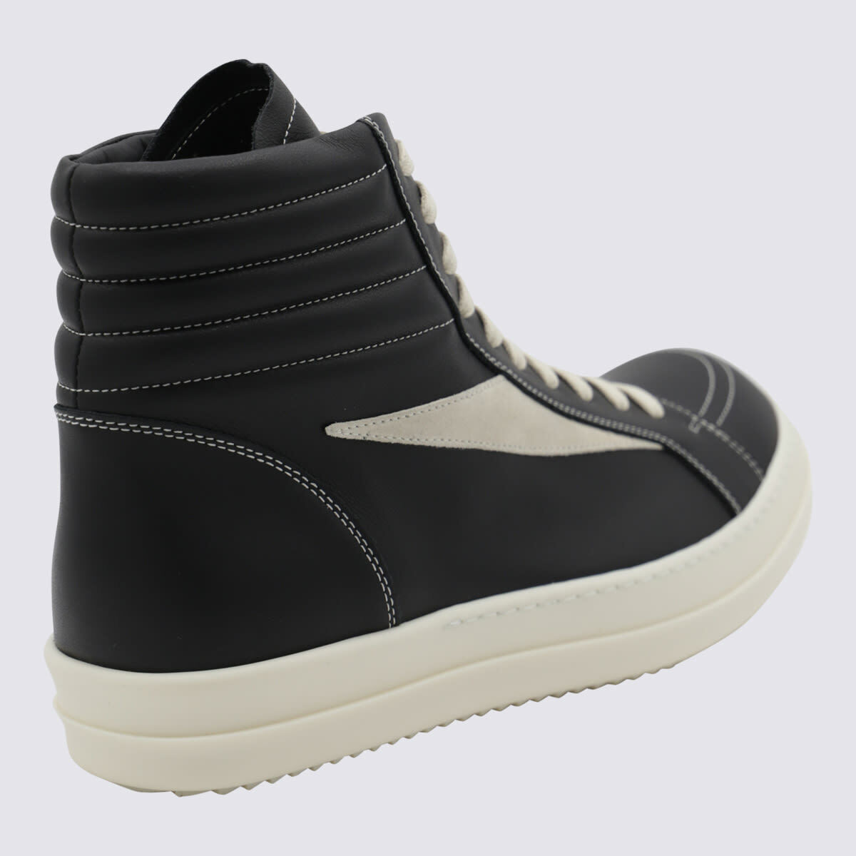 Rick Owens Black And White Sneakers Rick Owens display picture 1
