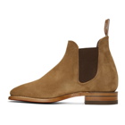 R.M. Williams Brown Suede Sydney Chelsea Boots
