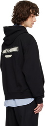 Solid Homme Black Solid Back Logo Hoodie