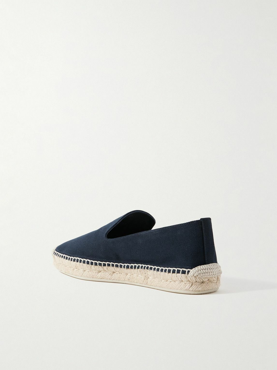 Christian Louboutin - Nanou Logo-Appliquéd Canvas Espadrilles - Blue