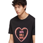 Neil Barrett Black Oversized Boys Girls Boys T-Shirt