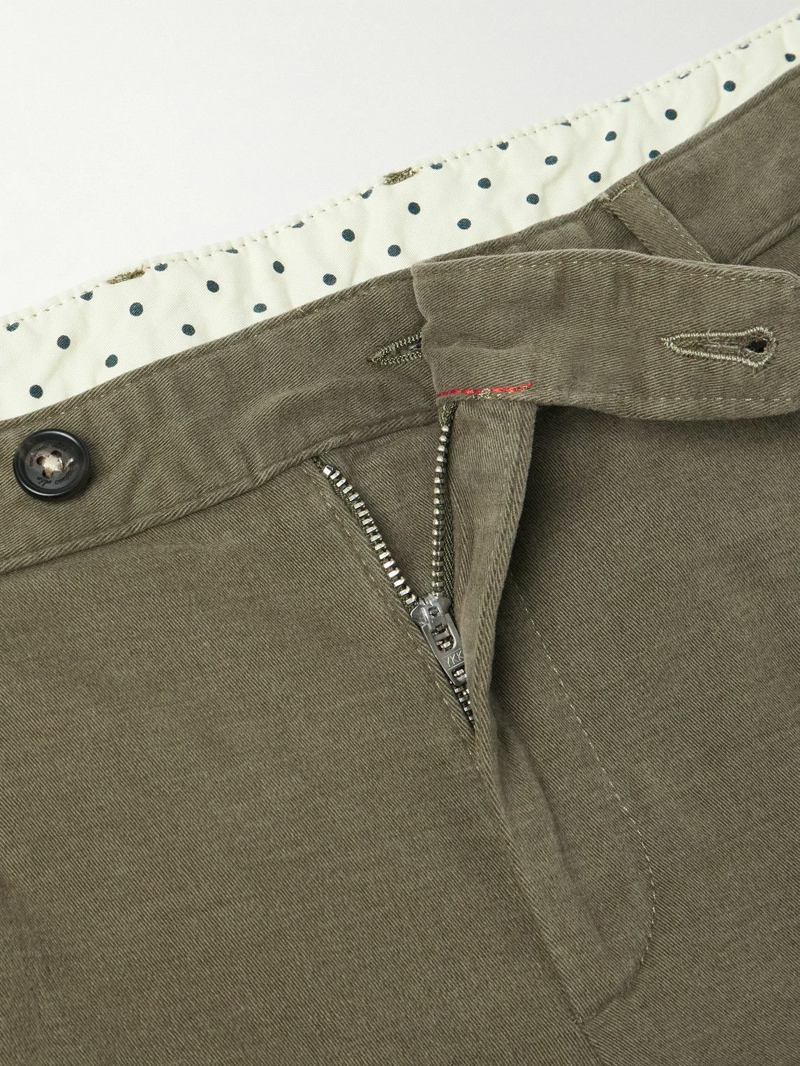 Massimo Alba - Straight-Leg Stretch-Cotton Gabardine Trousers - Green