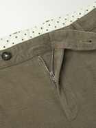 Massimo Alba - Straight-Leg Stretch-Cotton Gabardine Trousers - Green