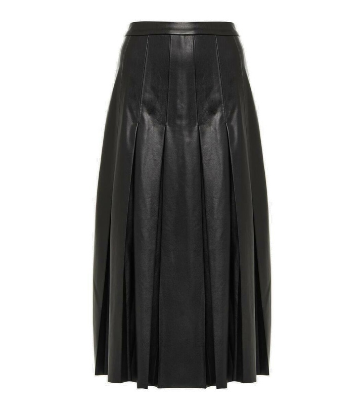 Photo: Veronica Beard Herson pleated faux leather midi skirt