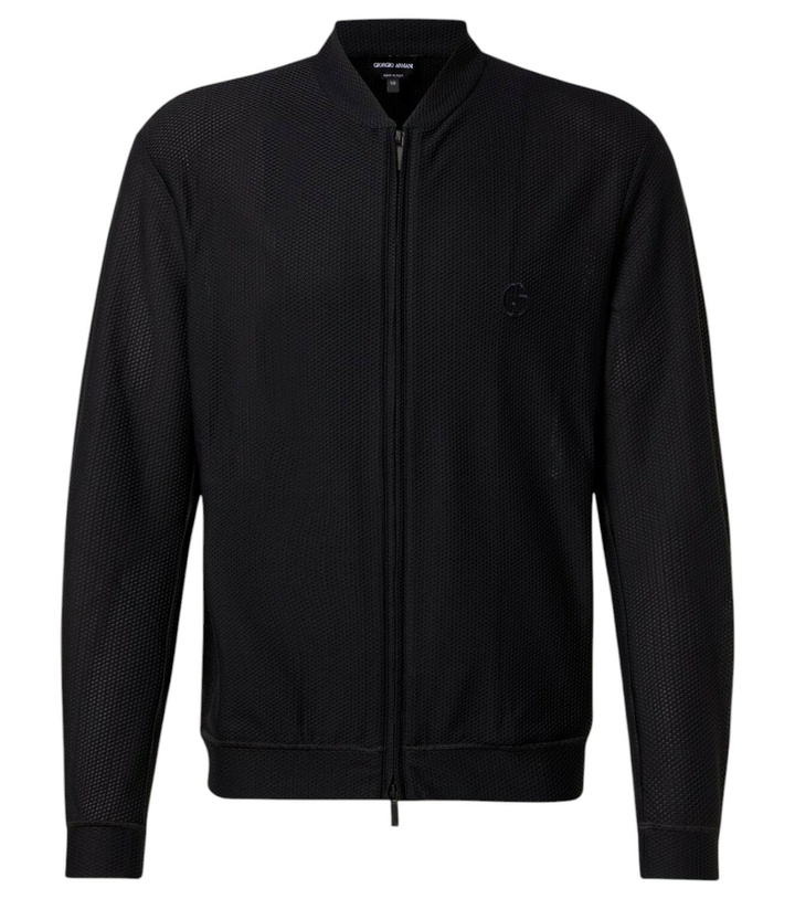 Photo: Giorgio Armani Knitted bomber jacket