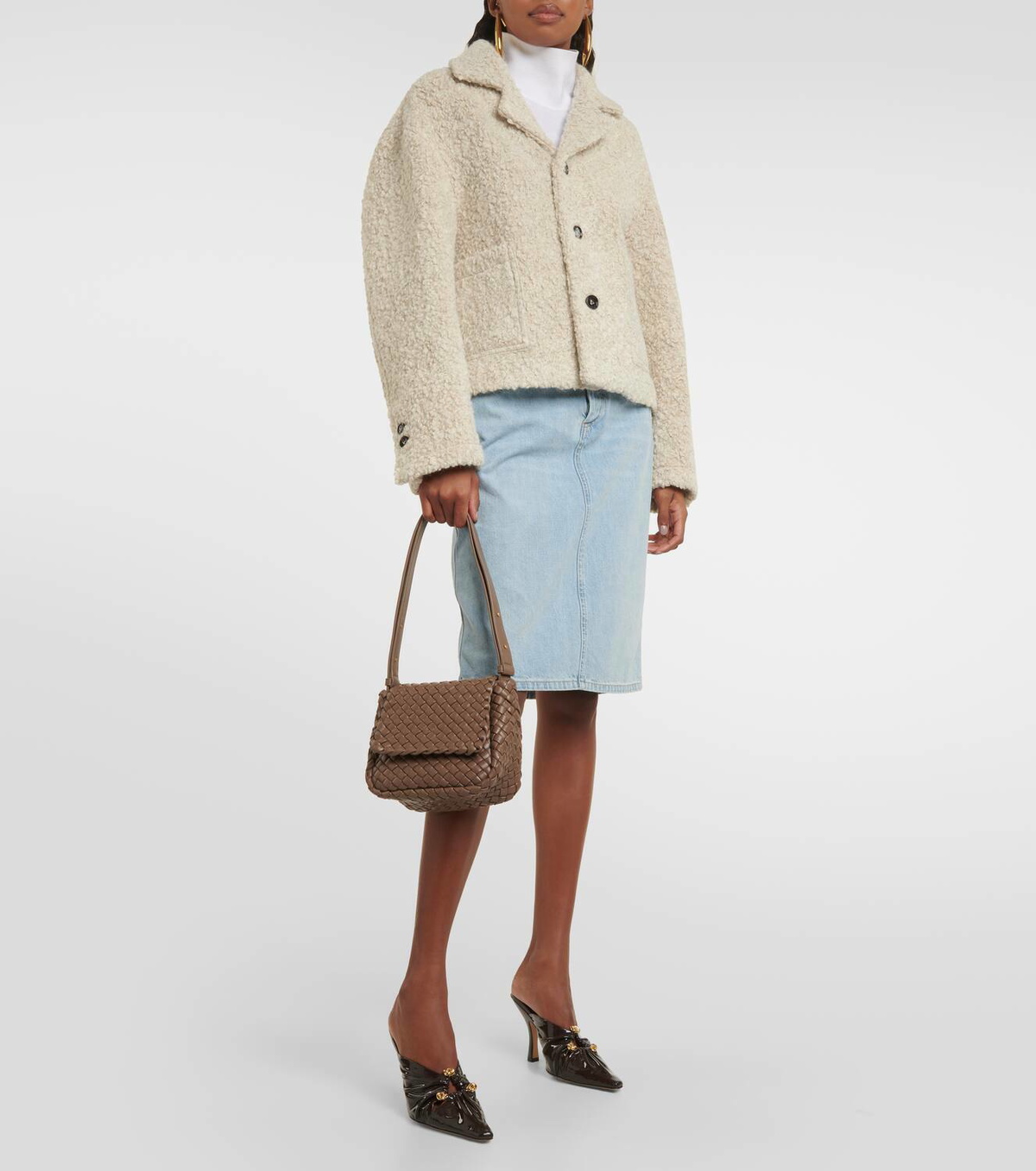 Bottega Veneta Cobble Mini leather shoulder bag