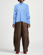 Manila Grace Womens Turtleneck Azure
