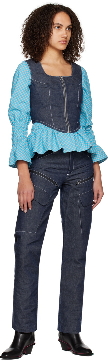 paria /FARZANEH Blue Bubblegum Blouse