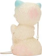 Valentino Garavani Off-White & Blue 'Le Chat de La Maison Minaudiere' Bag