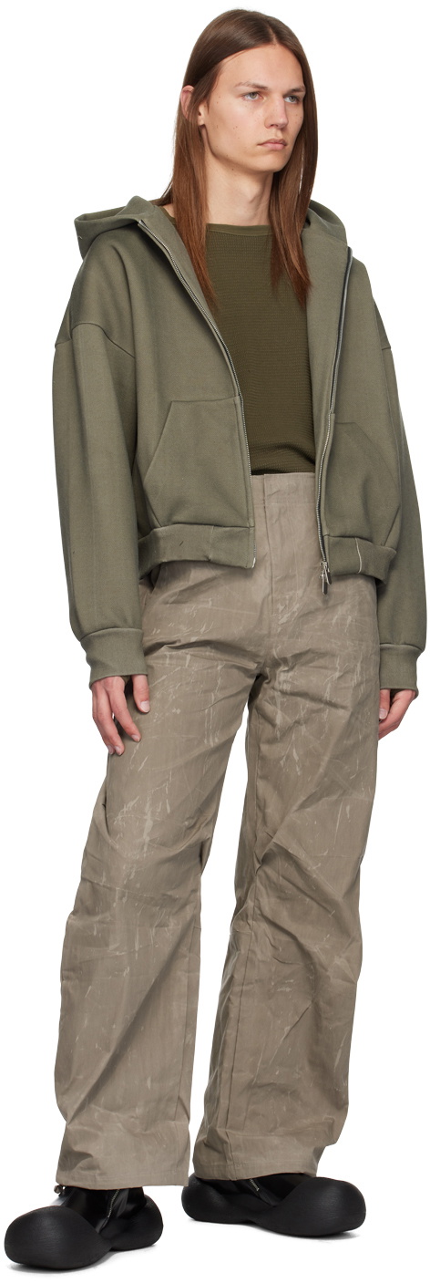 Seventh Taupe Bow Tech Pants