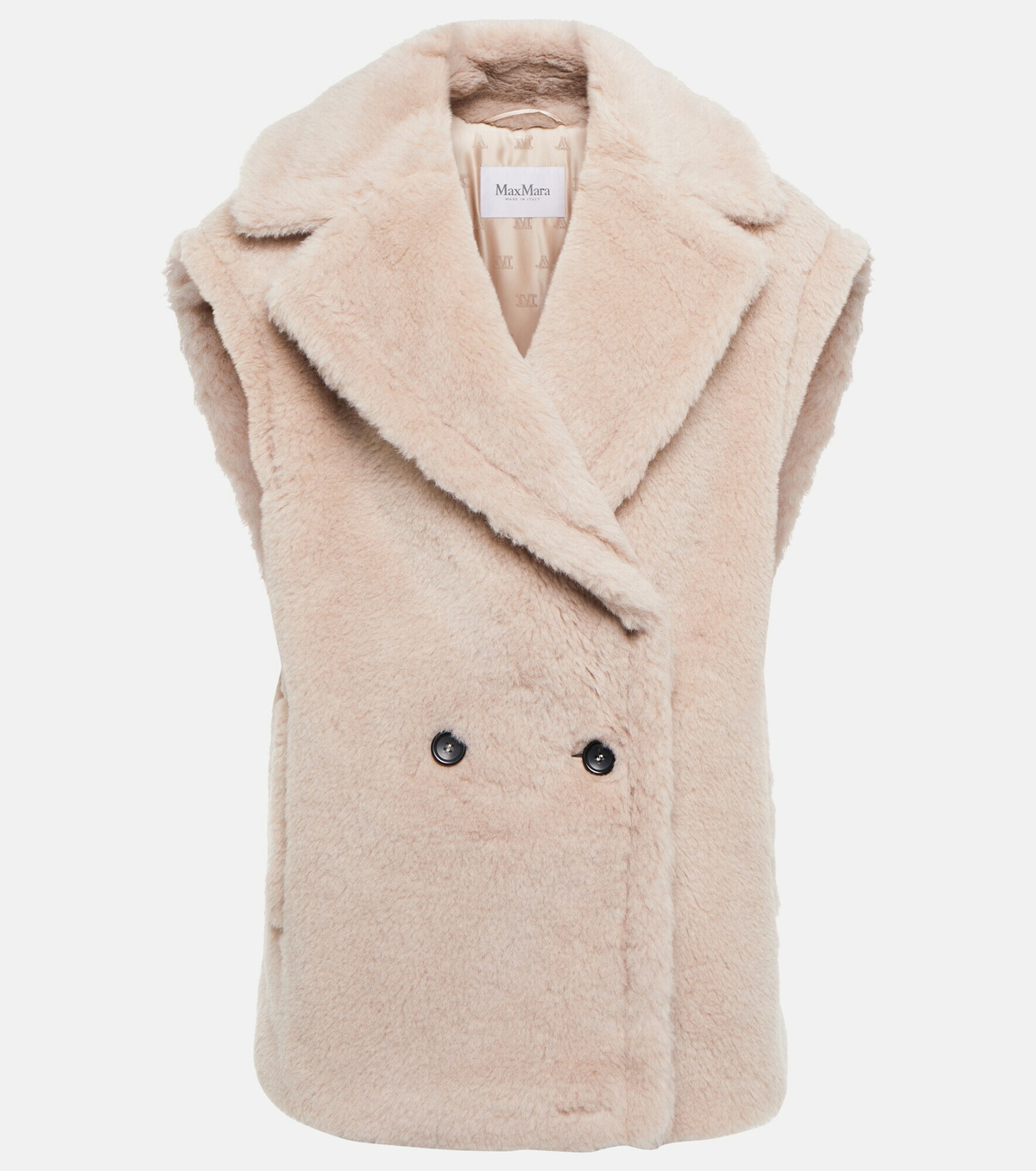Max Mara - Libano alpaca wool-blend teddy vest Max Mara