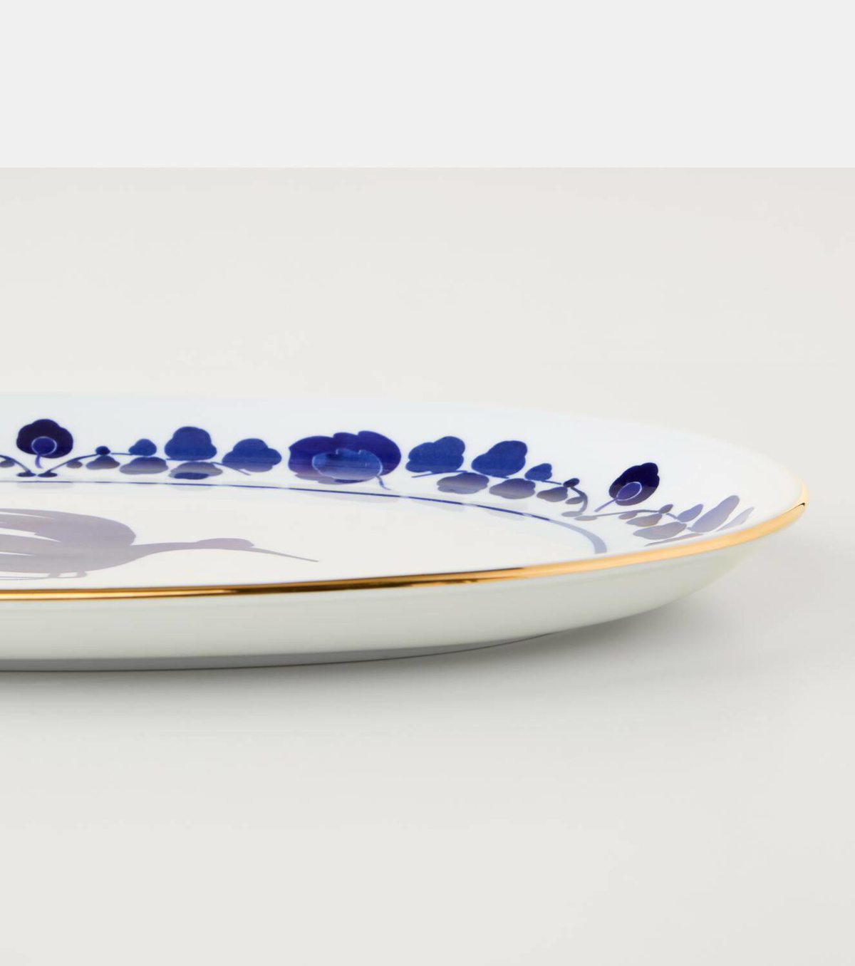 La DoubleJ Wildbird Blue porcelain platter