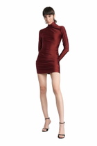 The Andamane Oleandra Dress In Bordeaux Polyamide