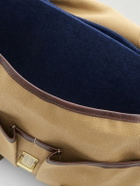 Bleu de Chauffe - Musette Business Leather and Webbing-Trimmed Canvas Weekend Bag